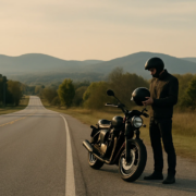 Arkansas motorcycle accident helmet law injury claim scene in Fayetteville