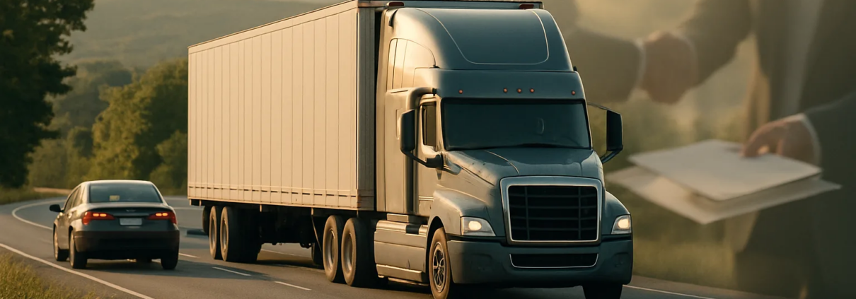 Fayetteville truck accident independent contractor liability involving a commercial truck and passenger vehicle