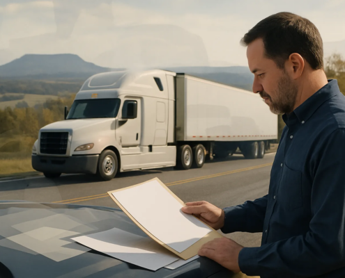 Truck accident insurance coverage discussion near Fayetteville, Arkansas