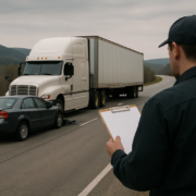Fayetteville truck accident company accident report investigation near an Arkansas roadway