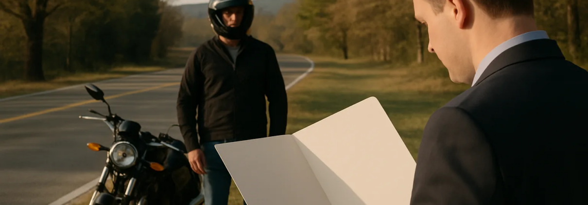 Borrowed motorcycle insurance claim discussion in Fayetteville, Arkansas