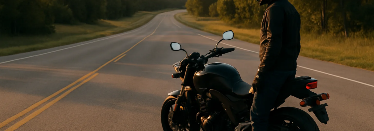 No-contact motorcycle accident claim in Arkansas after a rider avoids another vehicle