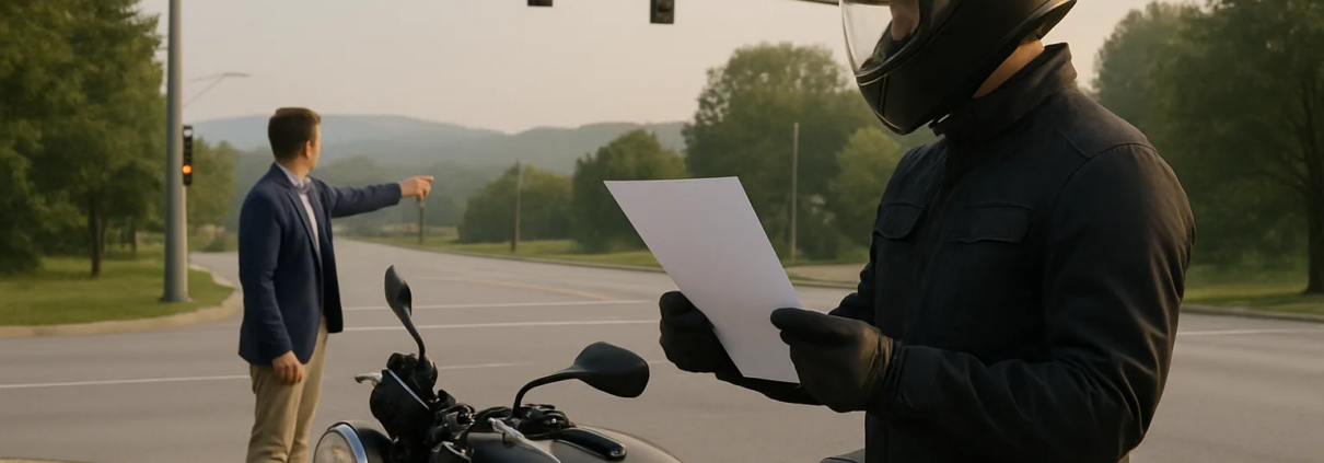 Fayetteville rider reviewing an inaccurate motorcycle accident police report